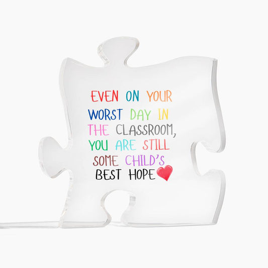 Teacher Appreciation Plaque